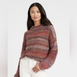 Banana Republic Ombre Cropped Sequin Sweater - Size Small